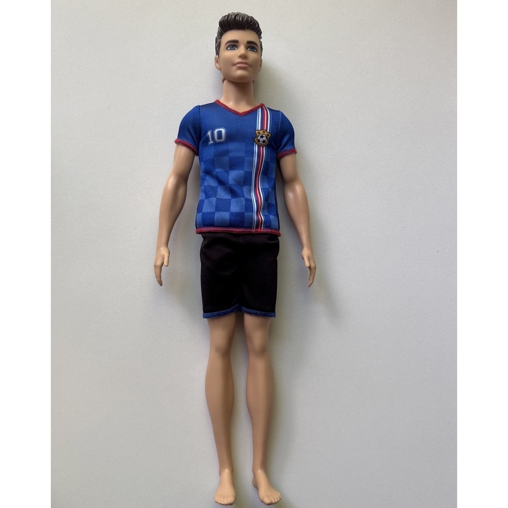 Mattel 2016 Barbie 12 inch KEN Doll You Can Be Anything Soccer Player #10 Jersey
